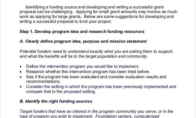 11 Grant Writing Templates Free Sample Example Format For Amazing Writing A Grant Proposal Template