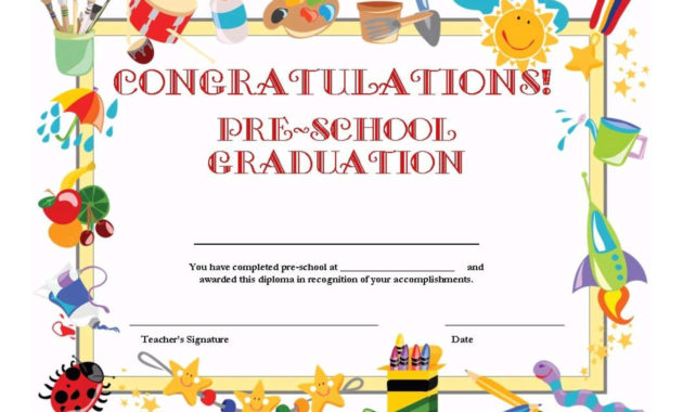 11 Preschool Certificate Templates Pdf Free Premium Within Amazing Star Award Certificate Template