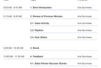 11 Sales Meeting Agenda Template Free Download Within Sales Meeting Agenda Template