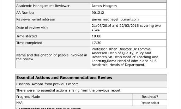 11 Sample Academic Report Templates Free Premium Inside Business Review Report Template