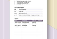 112 Free Meeting Minutes Templates Word Template Pertaining To Quality Pre Construction Meeting Agenda Template