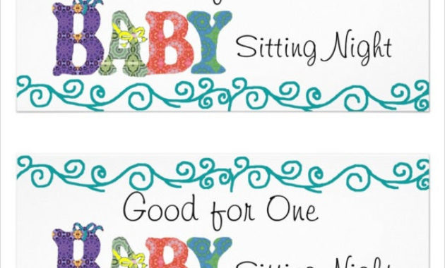 12 Baby Sitting Coupon Templates Psd Ai Indesign With 7 Babysitting Gift Certificate Template Ideas