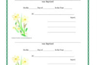 12 Baptism Certificate Templates Free Printable Word For Quality Christian Baptism Certificate Template