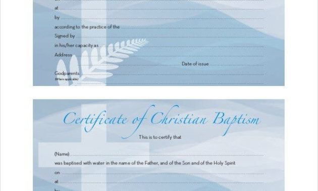 12 Baptism Certificate Templates Free Printable Word Inside Best Baptism Certificate Template Word