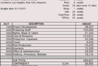12 Free Film Budget Templates Excel Openoffice Google Inside Film Proposal Template