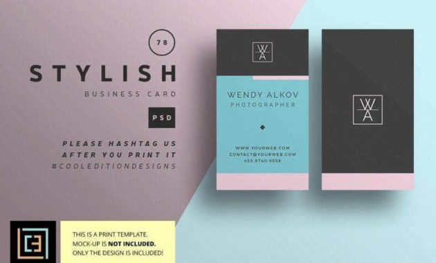 12 Multicolor Business Card Designs Templates Psd Throughout Generic Business Card Template