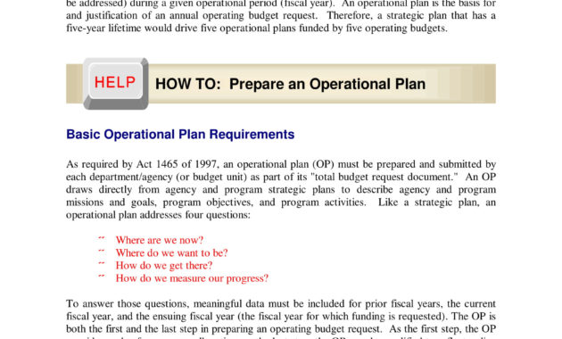 12 Operations Management Plan Template Examples Pdf With Regard To Free Business Plan Template Australia