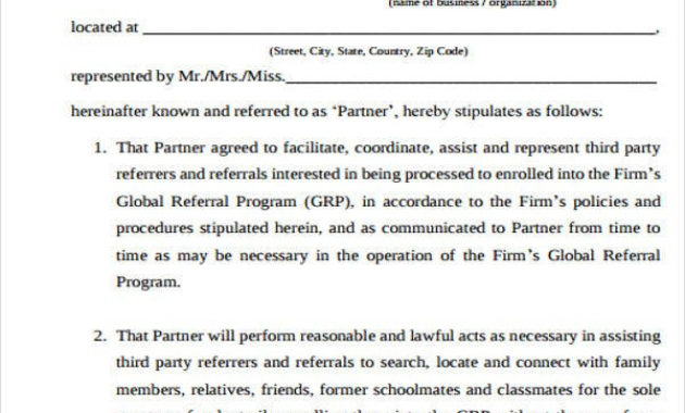 13 Business Agreement Templates Word Pdf Free For Business Contract Template For Partnership