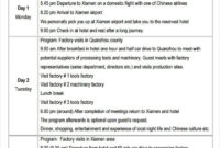 13 Business Travel Itinerary Template Word Excle Pdf In Business Travel Proposal Template
