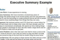 13 Executive Summary Templates Excel Pdf Formats With Executive Summary Template For Business Plan