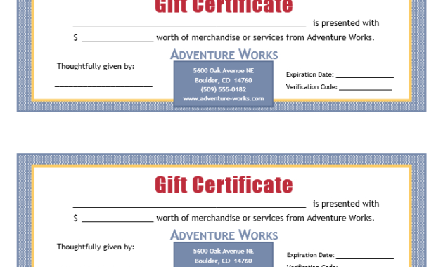 13 Free Gift Certificate Templates Updated For 2019 In Automotive Gift Certificate Template