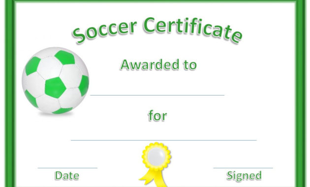 13 Free Sample Soccer Certificate Templates Printable Within Free Soccer Mvp Certificate Template
