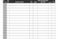 13 Log Templates Free Sample Example Format Free Throughout Printable It Issues Log Template