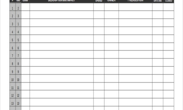 13 Log Templates Free Sample Example Format Free Throughout Printable It Issues Log Template