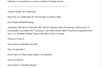 13 Meeting Minutes Template Free Samples Examples For Pre Construction Meeting Agenda Template