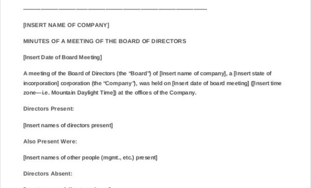 13 Meeting Minutes Template Free Samples Examples For Pre Construction Meeting Agenda Template