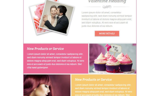 14 Best Valentines Emails Newsletter Templates Free Intended For Business Promotion Email Template