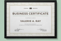 14 Business Certificate Templates Illustrator Ms Word Regarding Free Indesign Certificate Template
