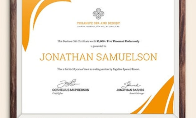 14 Business Certificate Templates Illustrator Ms Word Regarding Gift Certificate Template Indesign