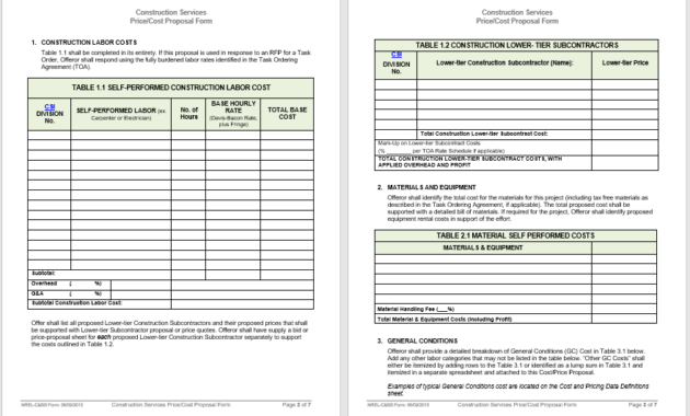 14 Free Construction Proposal Templates Word Templates Intended For Printable Free Proposal Templates For Word