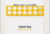 14 Restaurant Punch Card Designs Templates Psd Ai For Business Punch Card Template Free