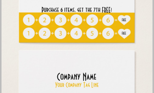 14 Restaurant Punch Card Designs Templates Psd Ai For Business Punch Card Template Free