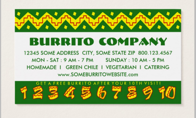 14 Restaurant Punch Card Designs Templates Psd Ai With Business Punch Card Template Free