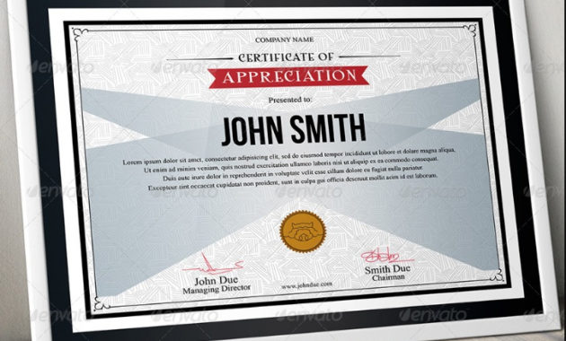 15 Certificate Of Appreciation Template Psd Ai Pdf And Throughout Best Editable Certificate Of Appreciation Templates