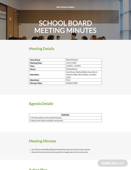 15 Free Board Meeting Minutes Templates Microsoft Word Throughout Best School Board Agenda Template