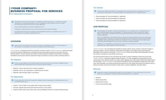 15 Free Business Proposal Templates Word Templates For With Free Proposal Templates For Word