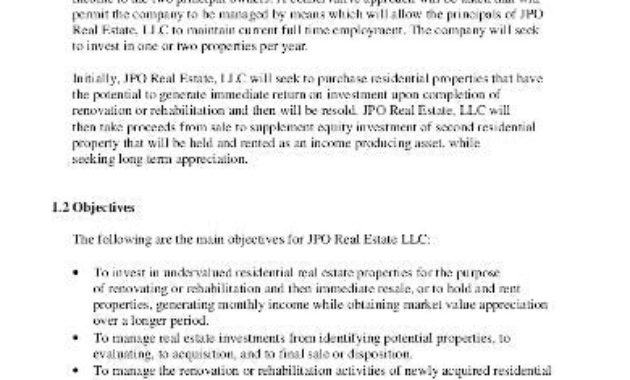 15 Free Real Estate Proposal Templates In Google Docs For Real Estate Agent Business Plan Template Free