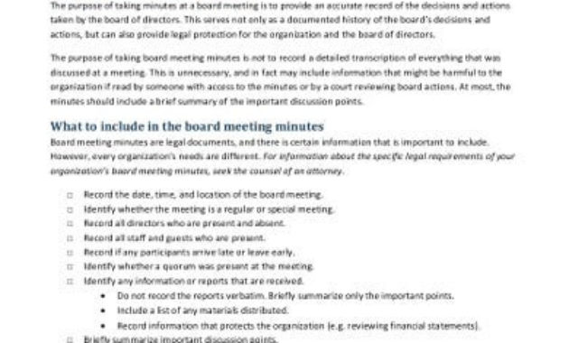 15 Non Profit Meeting Minutes Templates In Google Docs With Regard To Printable Non Profit Board Meeting Agenda Template