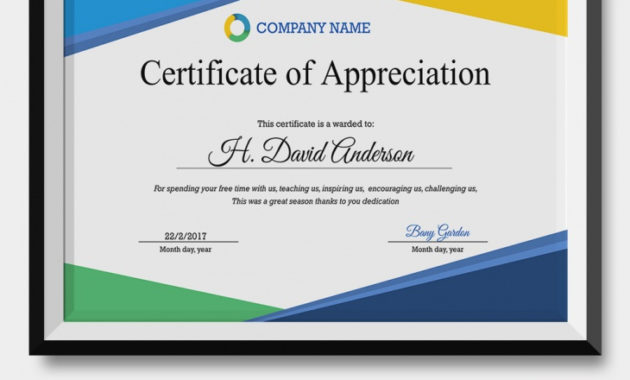 16 Certificate Of Appreciation Psd Word Ai Design Pertaining To Free Certificate Of Appreciation Template Word