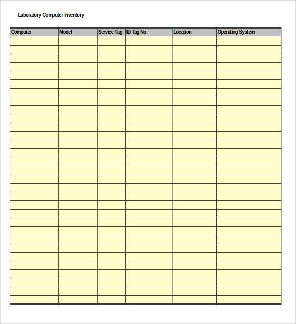 16 Free Inventory Templates Pdf Word Excel Pages Within Business Process Inventory Template
