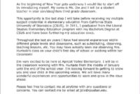 16 Meet The Student Teacher Letter Template Examples Regarding Meet The Teacher Letter Template