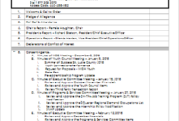 17 Board Of Directors Meeting Minutes Templates Free Doc In Board Of Directors Agenda Template