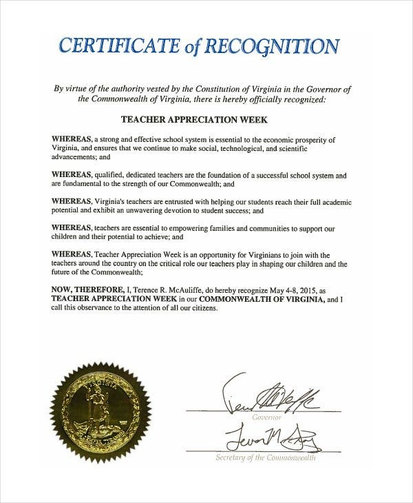 17 Certificate Of Recognition Templates Free Printable Within Awesome Certificate Of Recognition Template Word