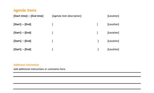 17 Free Meeting Agenda Templates For Ms Word Regarding Best Free Meeting Agenda Template Microsoft Word
