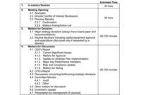 17 Free Meeting Agenda Templates For Ms Word With Simple Meeting Agenda Template Word
