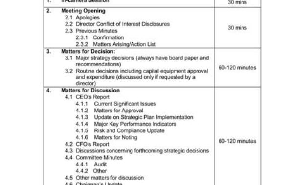 17 Free Meeting Agenda Templates For Ms Word With Simple Meeting Agenda Template Word