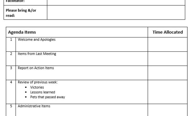 17 Free Monthly Meeting Agenda Templates Ms Office Pertaining To Awesome Monthly Meeting Schedule Template