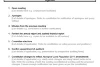 17 Free Monthly Meeting Agenda Templates Ms Office Within Monthly Meeting Calendar Template