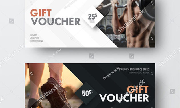 17 Gym Gift Voucher Templates Free Photoshop Vector With Regard To Fitness Gift Certificate Template