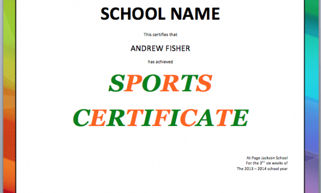 17 Sports Certificate Templates Free Printable Word Regarding Quality 10 Free Printable Softball Certificate Templates
