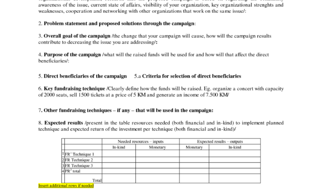 18 Best Images Of Priorities Worksheet Templates Nursing Pertaining To Fundraiser Proposal Template