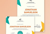 18 Employee Certificate Of Appreciation Designs Throughout Employee Of The Month Certificate Template Word