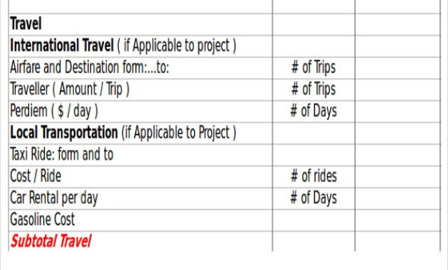 18 Excel Proposal Templates Free Sample Example Format Regarding Travel Proposal Template