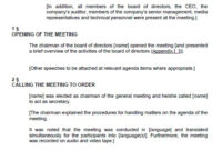 18 Free Annual Meeting Agenda Templates Ms Office Documents Pertaining To Quality Financial Meeting Agenda Template