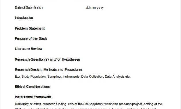 18 Proposal Templates Free Sample Example Format In Research Project Proposal Template