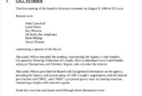 19 Board Meeting Minutes Examples Word Apple Pages Intended For Printable Board Of Directors Meeting Minutes Template